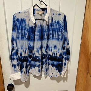 Michael Kors silk button down shirt